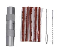 OEBUAFI Compact Tire Repair Kit Aluminum Alloy Capsule Style | Fits Cars Motorcycles Bikes, Portable Puncture Plug Tools for Roadside Emergency, Easy Open Design