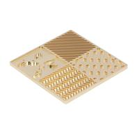 OEBUAFI Copper Ice Cube Imprinter Stamp Plate DIY Ice Design Tray for Bartender Cocktail Whiskey Bourbon Lovers with Portable 3.9 X 3.9 X 0.2in Size for Home Bar Parties (B02)