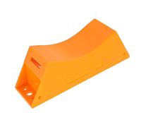 OEBUAFI Cylinder Wall Mounted Bracket, Heavy Duty Plastic Gas Cylinder Holder with 59 Inch Safety Belt and Metal Buckle, for 1 Water Softener Bottle Hospitals Laboratories (Orange)