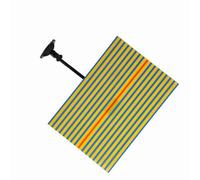 OEBUAFI Dent Checking Reflector Board Paintless Dent Repair Tool with Suction Cup Base for Automotive Hail Damage Door Ding Removal 8.26 X 11.81 Inches Yellow Blue Line