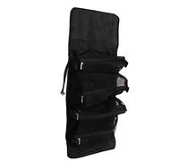 OEBUAFI Detachable Makeup Organizer Foldable 4 in 1 Multifunction Hanging Cosmetic Bag with Hook and Loop, Small Space Large Capacity, Perfect for Makeup Enthusiasts (Black)