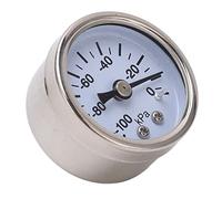 OEBUAFI Dial Liquid Filled Pressure with Strong Stainless Steel Box/Cover for Mining and Smelting Industry -100kPa~0kPa, 1/8in RC Thread