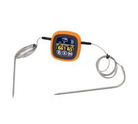 OEBUAFI Digital Touchscreen Meat Thermometer Dual Probe with Timer and Backlight for Grilling Meat Chicken Turkey Beef and Water
