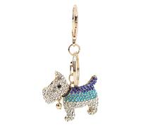 OEBUAFI Dog Keychain Puppy Keychain Rhinestone with Electroplating Process and Pure Color Dripping for Graduation Gift Valentines Anniversary Birthday