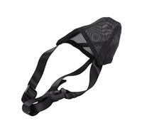 OEBUAFI Dog Muzzle Soft Mesh Mouth Cover Breathable Mesh Dog Muzzle Poison Bait Protection with Adjustable Straps for Small Medium Large Dogs (L)