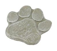 OEBUAFI Dog Pawprint Memorial Stone, Pet Monument for Pet Loss Remembrance Under Favorite Tree, Engraving Shape for Outdoor Backyard Lawn Grave (Mossy Green)