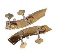OEBUAFI Double Bass Tuning Pegs with High Performance Durable Metal for Bass Musicians Gold