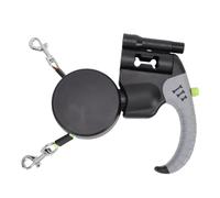 OEBUAFI Dual Retractable Dog Leash 2 Pets Simultaneously Extendable Pet Leash Retractable Pet with Night Light and Safety Lock for Small Medium Dogs Outdoor Walking
