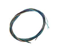 OEBUAFI Durable Colored Nylon Copper Alloy Acoustic Guitar String Bundle for Classic Folk Guitar Performers, 5 Color Coated Strings in Individual Packaging