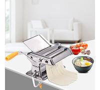 OEBUAFI Durable Stainless Steel Noodle Maker Manual Pasta Cutter Machine Ideal for Fettuccine and Ravioli Making At Home