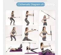 OEBUAFI Elastic Fitness Bar, High-Frequency Vibration Stick, Muscle Training, Portable Total Body Exercise for Weight Loss and Pain Relief