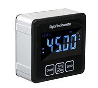 OEBUAFI Electronic Inclinometer Angle Measuring Tool Accurate and Quick Display for Building and Plumbing Projects Compact Design 1 Unit (Silver)