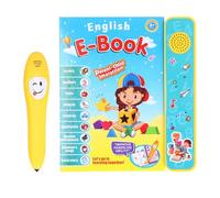 OEBUAFI Electronic Learning Talking Book for Children, Interactive Sound Book with Real-life Pronunciation, Reading Pen Included, Suitable for English Vocabulary Learning