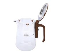 OEBUAFI Enchant Teapot, Glass Tea Pot with Stainless Steel Infuser and Ergonomic Handle, Transparent Design for Easy Brewing and, 32oz Capacity (800ml)