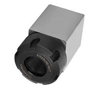 OEBUAFI ER-25 Square Collet Chuck Holder High Strength for CNC Lathe Engraving Machine, Precision Made Collet Block for Fast Setups on CNC Tools, 6.9x3.5x3.5cm, Silver and Black for Machinists