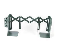 OEBUAFI Expandable Book Stand Metal Adjustable Multifunctional Bookcase for Home Office 19 X 15 X 10cm (Blackish Green)