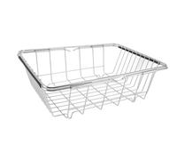 OEBUAFI Expandable Freezer Wire Basket, Stainless Steel Freezer Storage Basket with Extendable Design, 20KG Load Bearing, 35 X 26 X 11cm, for Chest Refrigerator Shelf Sink Use