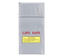 OEBUAFI Fireproof Explosion Proof Battery Storage Bag, Lithium Ion Battery Safe Bag PVC Sealing Type with Hook and Fastener for Batteries Flammable Products