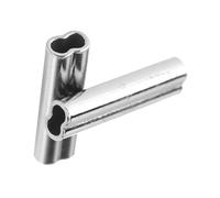 OEBUAFI Fishing Copper Tube Connectors Nice for Mono Line, 100pcs Crimp Sleeves for Making Trolling Rigs for Fishing Hobbyists (1.0mm*10mm)