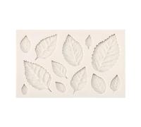 OEBUAFI Food Grade Silicone Fondant Cake Mold,Leaves Pattern Beige Color 3 Sizes Baking Decorating Tool Cake Chocolate Making Craft Supply