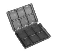 OEBUAFI Game Card Case,PP Material Holds 22 Game Cartridges Styluses for 3DS DSL DSI LL Systems White Pink Blue Black Color Options (Black)