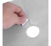 OEBUAFI Gas Stove Protector, Non-Stick Glass Fiber Burner Covers, 4Pcs for, Kitchen Oil Stain Prevention, Fits Most Gas (Silver)