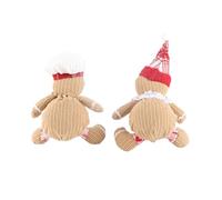 OEBUAFI Gingerbread Plush Stuffed Animal, Soft Holiday Doll for Christmas Stocking Stuffer Decorating Tree and Fireplace with Happy Atmosphere