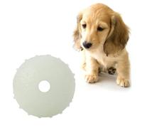 OEBUAFI Glow in The Dark Dog Ball Chew Toy Bite Resistant Natural Rubber Interactive Pet Ball for Puppies with Jumping Impact Teeth (Aperture)