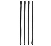 OEBUAFI Gooseneck Lamp Hose 4 Pack 10mm Caliber Aluminum Flexible Tube 360 Adjustable Universal Fit with Black Anti Design for Desk Lamps DIY Plant Lights Replacement Parts (30cm)