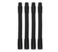 OEBUAFI Gooseneck Lamp Hose 4 Pack 10mm Caliber Aluminum Flexible Tube 360 Adjustable Universal Fit with Black Anti Design for Desk Lamps DIY Plant Lights Replacement Parts (12cm)