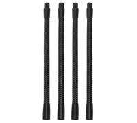 OEBUAFI Gooseneck Lamp Hose 4 Pack 10mm Caliber Aluminum Flexible Tube 360 Adjustable Universal Fit with Black Anti Design for Desk Lamps DIY Plant Lights Replacement Parts (20cm)