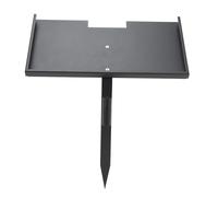 OEBUAFI Grave Marker Stand, Memorial Stone Holder Iron Grave Stake for 12x6x0.5in Stones with Removable Pipe for Humans and Pets Cemetery Outdoor