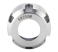 OEBUAFI Ground Collet Nut Chuck Holder Lathe ER25UM Strong Clamping Force Black Oxide Finish for Tool Bars and Extensions 1pcs ER25UM for Workshop Enthusiasts (M32*1.5)