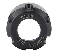 OEBUAFI Ground Collet Nut Chuck Holder Lathe ER25UM Strong Clamping Force Black Oxide Finish for Tool Bars and Extensions 1pcs ER25UM for Workshop Enthusiasts (M32*1.5 Extended Version)
