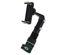 OEBUAFI Guitar Head Phone Holder Mount Stable Clamping for Teaching Video Recording + 10Pcs Picks + Wiping Cloth, Suitable for Guitars or Other Instruments, Plastic Green 1 Set