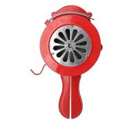 OEBUAFI Hand Crank Siren Manual Alarm Loud 110db Aluminum Alloy Emergency Safety Horn Portable with Adjustable Volume for Fire Attack Emergency Distress Signal Factory School (Red)