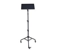 OEBUAFI Height Adjustable Projector Tripod Stand with 3 Silent Swivel Wheels Independent Brakes 71-130 Cm for Home Movie Watching Office Conference Presentations