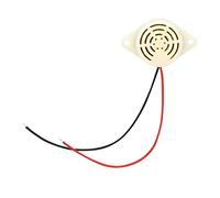OEBUAFI High Decibel Active Buzzer 95dB Continuous Beep for Various Devices, Pack of 5 DC 3-24V with 12cm Leads