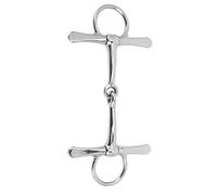 OEBUAFI Horse Snaffle Bit Full Cheek Horse Bit Stainless Steel Mouth 125mm with Articulated Roller for Training and Control