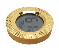 OEBUAFI Insert Digital Hygrometer Embedded Humidity Temperature Gauge with Metal Frame and Rubber Ring for Cigar Box Humidor Storage Cabinet