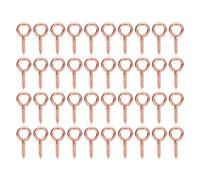 OEBUAFI Iron Screw Eye Peg Pin 200PCS, 5x12mm DIY Jewelry Making Pins Silver Gold Gun Rose Gold Pearl Pendant Accessories for Clothing and Craft (Rose)