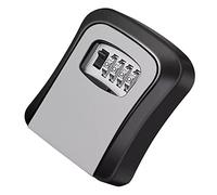 OEBUAFI Key Lock Box, 4 Digit Combination Portable Wall Mounted Key Safe with Anti Skid Anti Smash Design, for Home Vacation Rentals Business Real Estate Office Gym