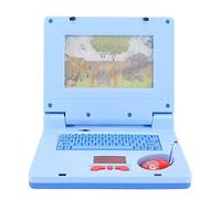 OEBUAFI Kids Learning Laptop, Educational Electronic Toy Learn Alphabet, Words, Mathematics, Play Games and Music Educational Learning Computer for Kids (Blue Non Retractable Mouse)