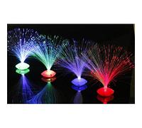 OEBUAFI LED Optic Fiber Lights Lamp with 3 Color Modes and Battery Powered for Christmas Party Home Decoration (As Shown)