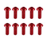 OEBUAFI M3 Hex Socket Screws, 10Pcs Aluminum Alloy Button Head Screws, 3mm Thread Fasteners for Home Appliance Communication Equipment and Mold Making (8mm)