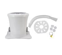 OEBUAFI Manual Dewatering Machine, Portable Mini Dryer Hand Pull Rope Clothes Dehydrator 2500RPM with Detachable Basket for Dormitory Laundry Socks Towels (White)
