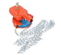 OEBUAFI Manual Film Roller Device Film Coiling Machine for Greenhouse with Cast Aluminum Iron Chain 4:1 Speed Ratio Chain Length 1.5M Roll Height 120M Reel Length