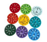 OEBUAFI Math Facts Fidget Educational Toy for Kids Learning Math Skills Bright Colors 9 Pcs (Addition)
