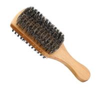 OEBUAFI Men's Double-Sided Beard Brush, Wooden Beard Shaving Brush, Massage Skin/Effectively Remove Hair, Suitable for Hair Cutting/Brushing Shoes, Size M, 1 for (M(66x45x17cm/26x17.72x6.69in))
