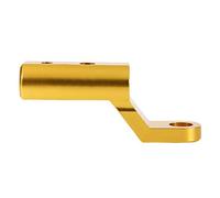 OEBUAFI Motorcycles Scooter Rearview Mirror Base Extension Bracket for Handlebar Space Saving Golden (Golden)